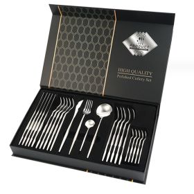 Gift Box Stainless Steel Tableware 24-piece Set